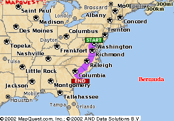 The travel route