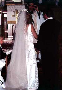 Maxine and Russ exchange vows